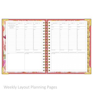 2025 "Weekly" RED LINEN - Prayerful Planner Dated