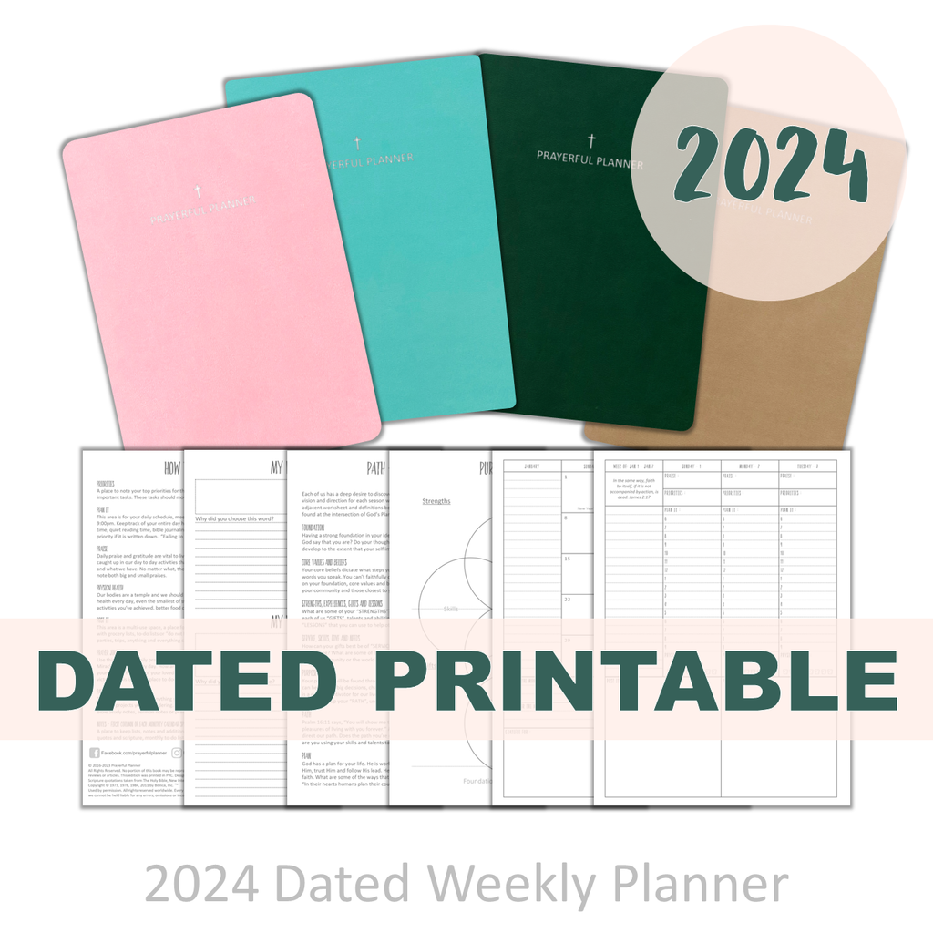 2024 Daily JOY - Prayerful Planner Dated