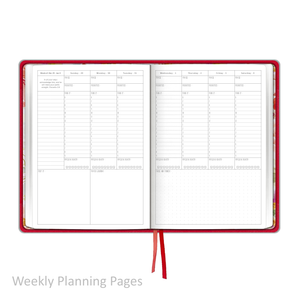 2025 "Weekly" Soft Cover RED - Prayerful Planner Dated